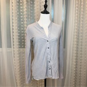 James Perse Soft Gray Button-Down Shirt